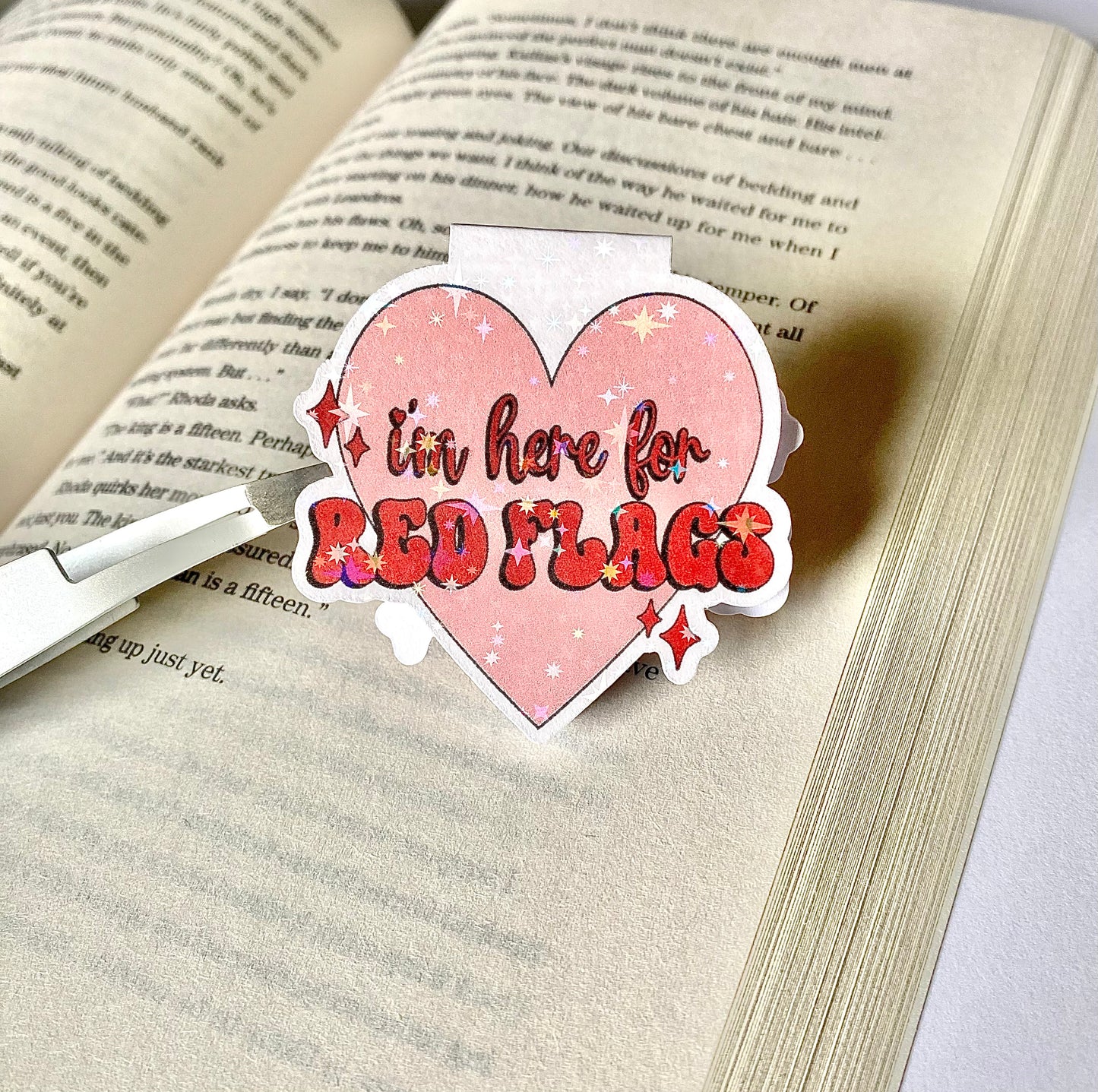 Red Flags Magnetic Bookmark