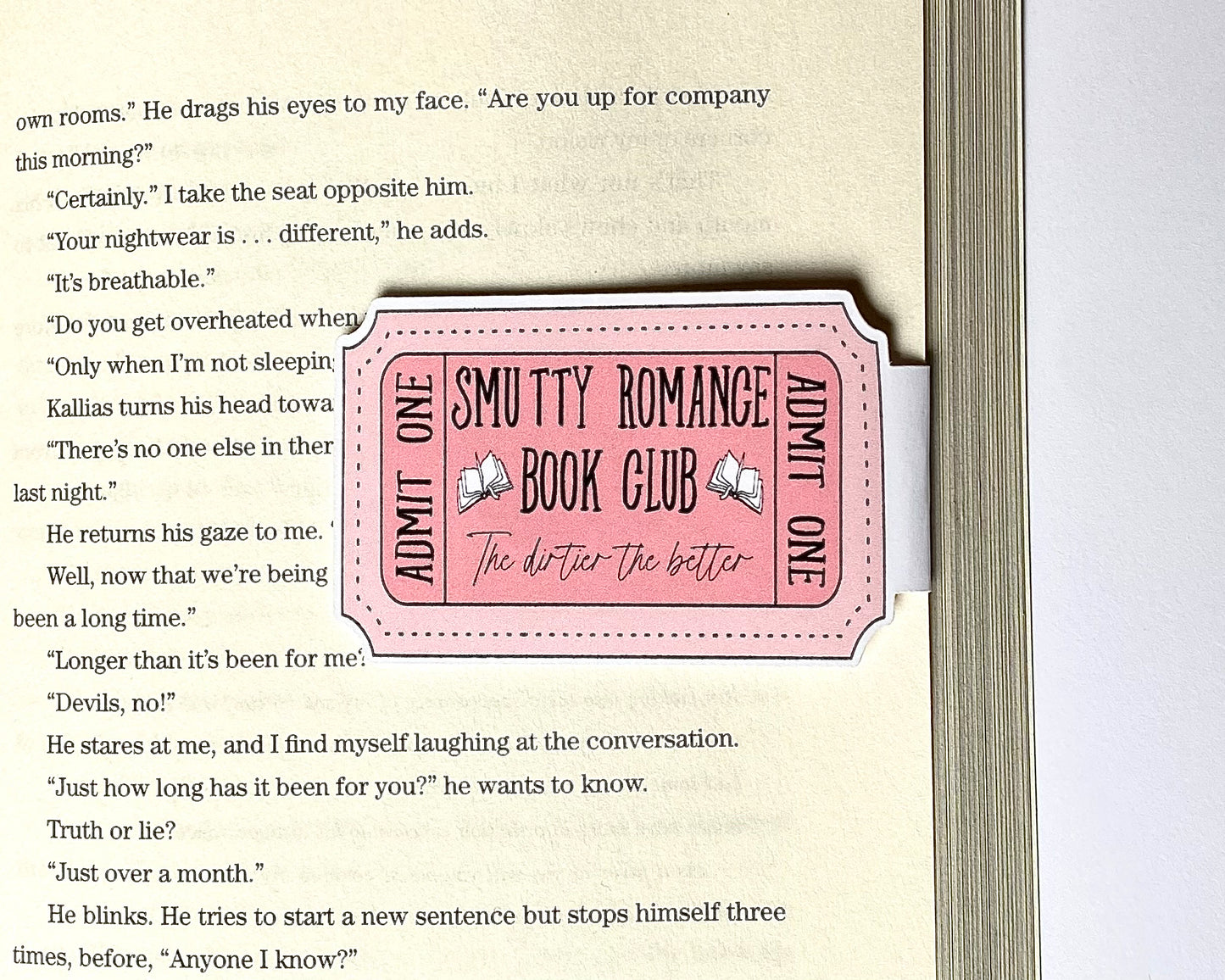 Smutty Romance Magnetic Bookmark