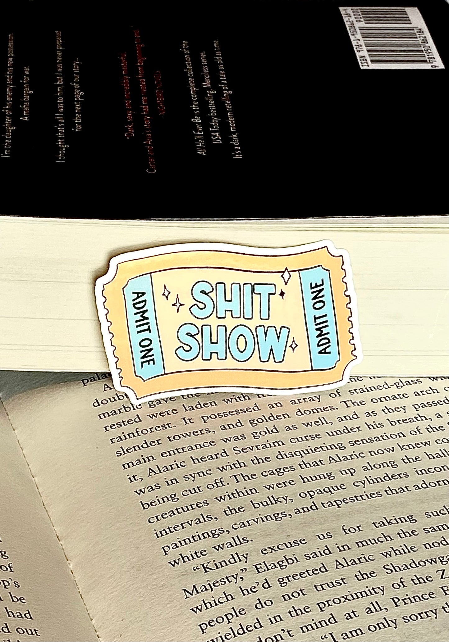 Admit One Sticker