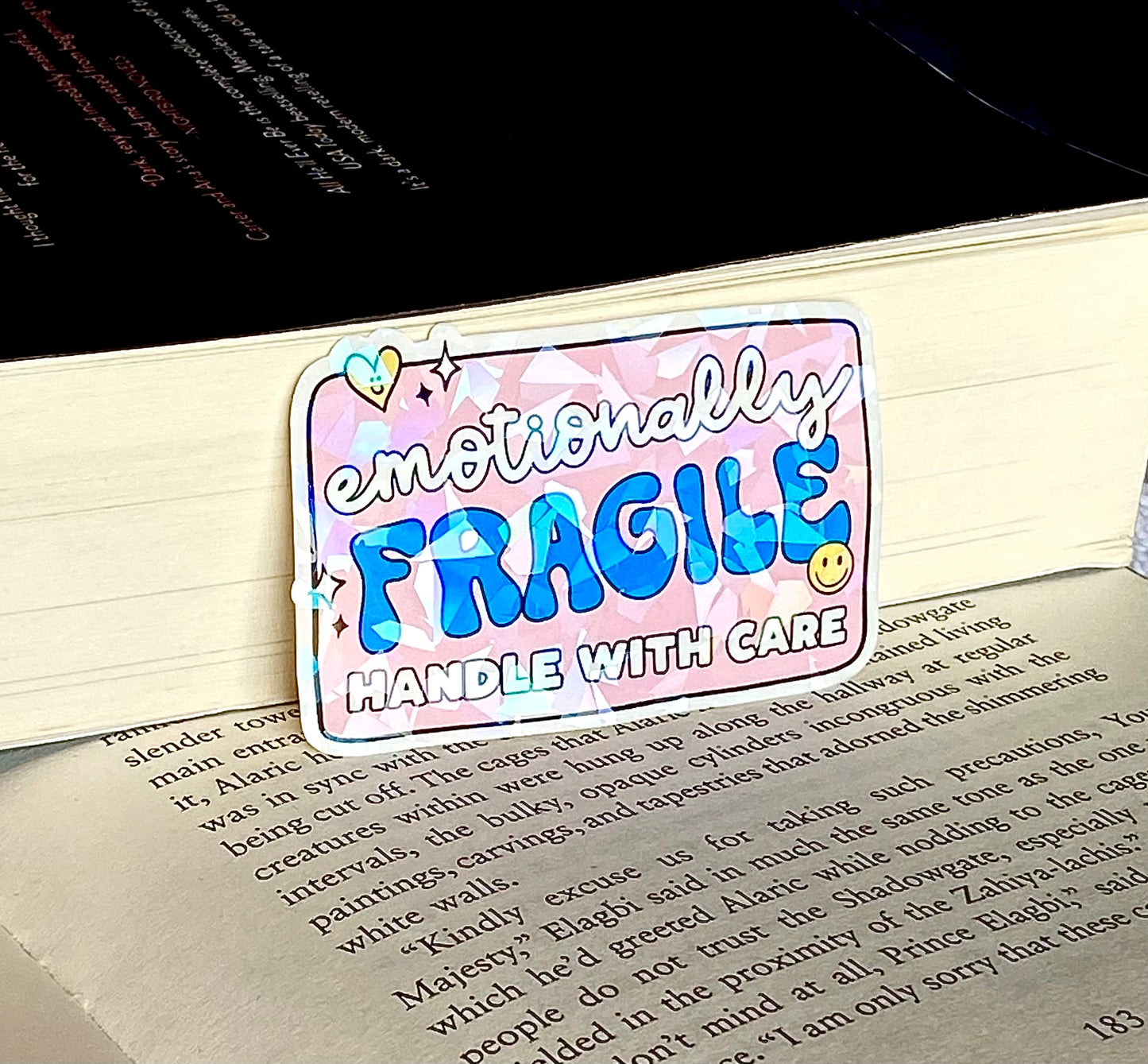 Emotionally Fragile Holographic Sticker