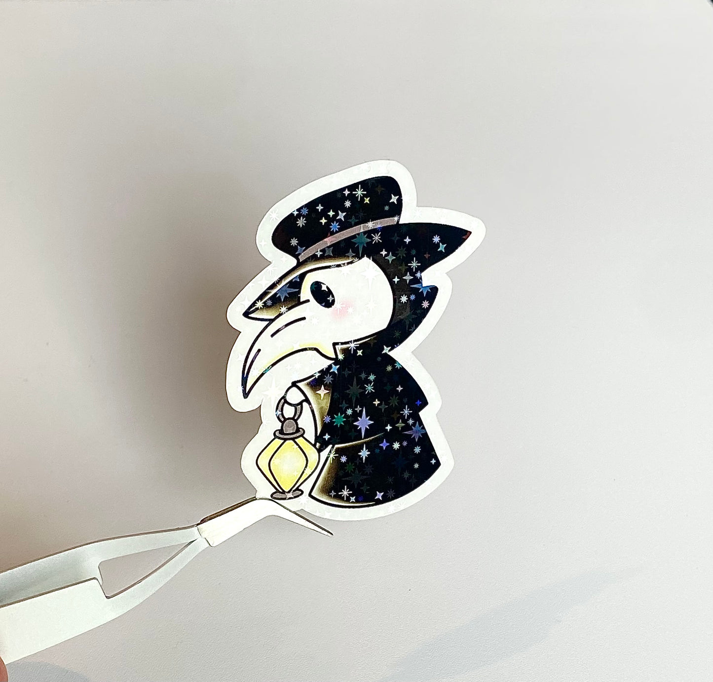 Blushing Doc Holographic Sticker