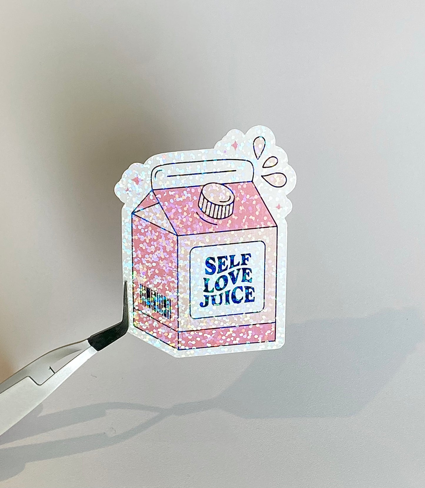 Self Love Juice Holographic Sticker