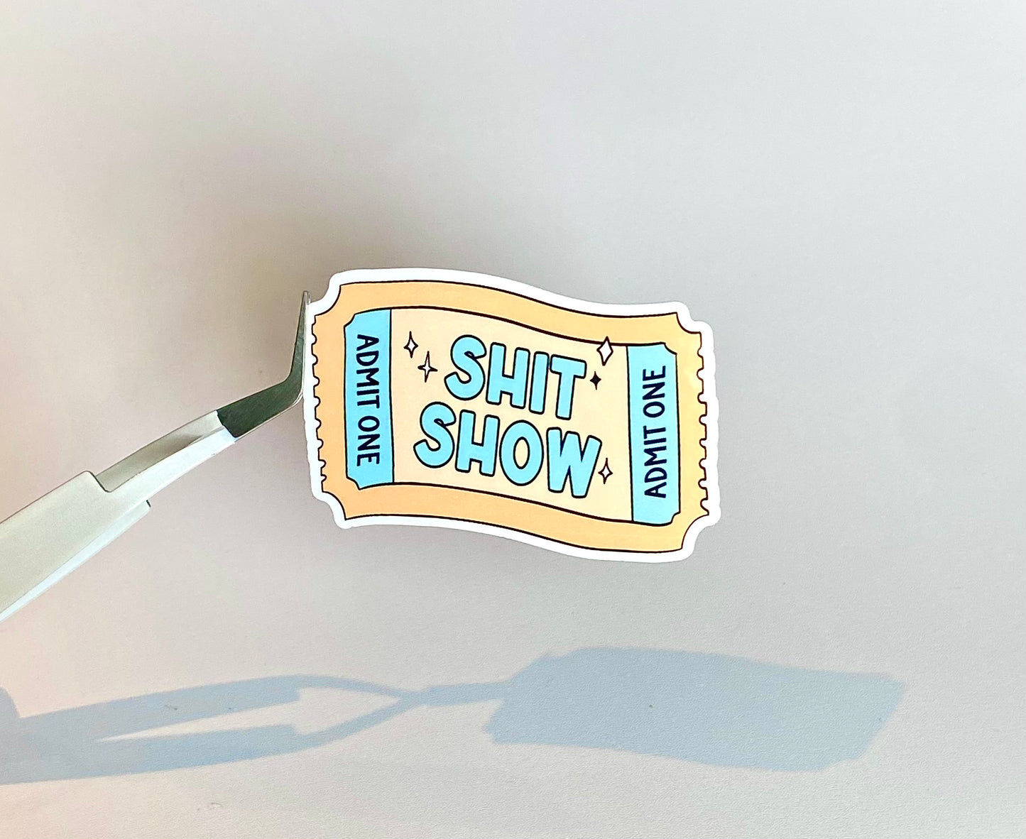 Admit One Sticker