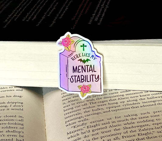 Mental Stability Holographic Sticker